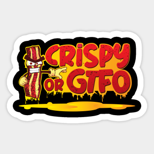 Crispy Bacon Funny Sticker